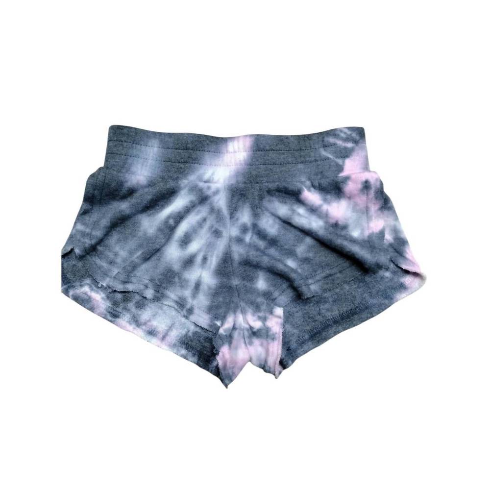 NEW ROWDY SPROUT women's soft tie dye terry short in grey